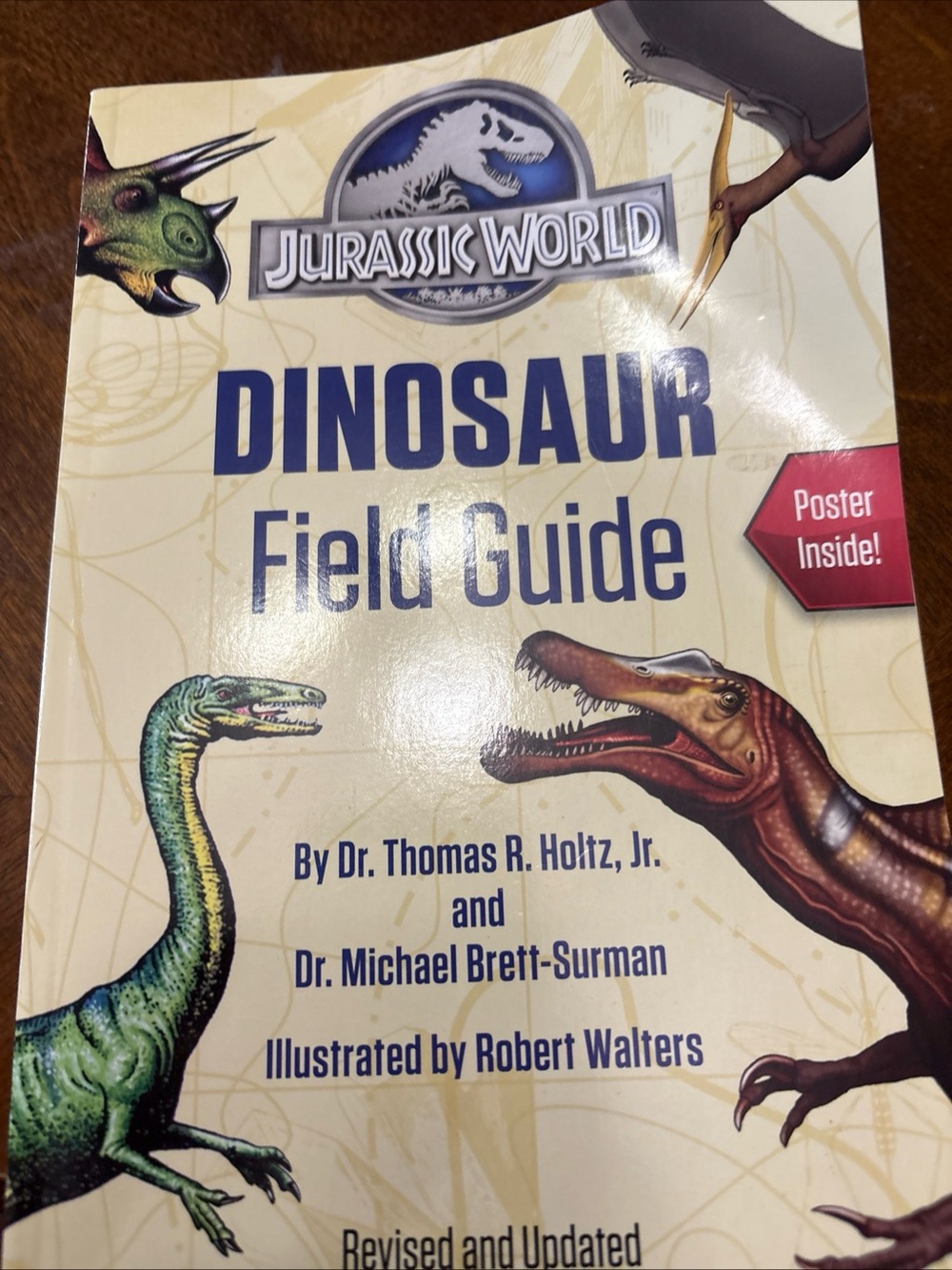 Scholastic Jurassic World Dinosaur Field Guide - Beige, Blue, Green, Brown